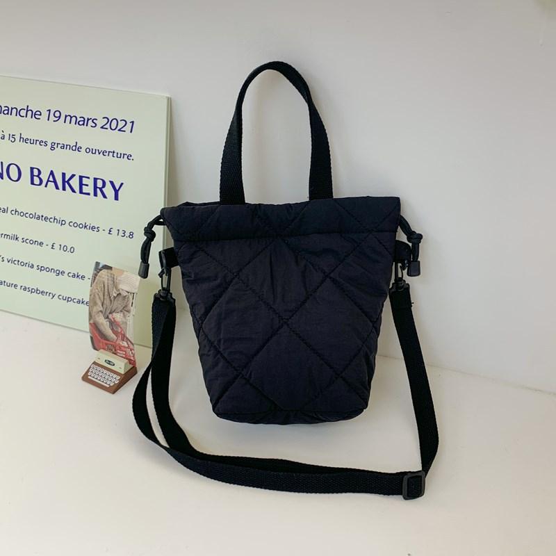 

Вместительная сумка-ведро для поездок на работу, женская, цвета хаки, портативная хлопковая сумка для одежды, сумка-мессенджер чёрный