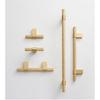Nurlin Solid Brass Knurling Patterned Cabinet T-bar Extended Length 40 Inches Kitchen Appliances Dishwashers Refrigerators Pull