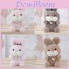 Cute Bunny Plush Keychain With Bow Tie Soft Toy Cartoon Bag Pendant For Kids And Adults