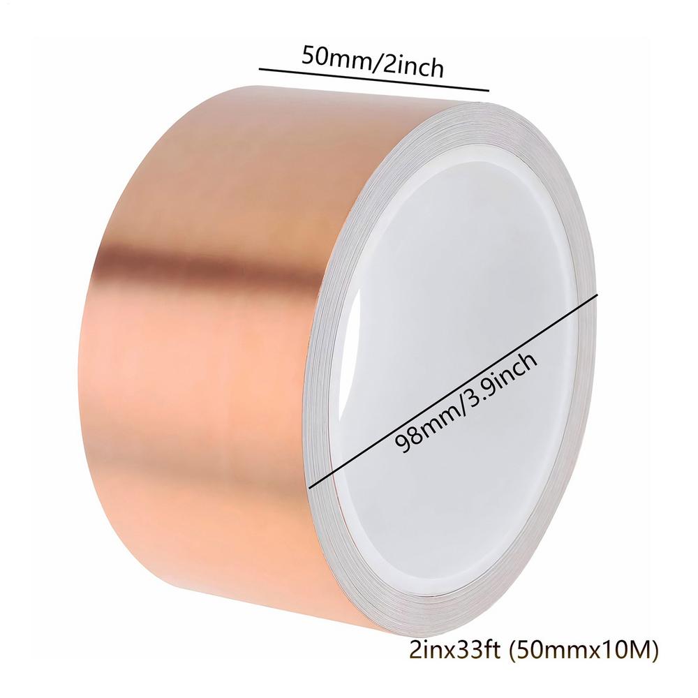 Guitar Shielding Tape Copper Tape For Blocking Electrical Repair Conductive Adhesive For Guitar Crafts Electrical Soldering