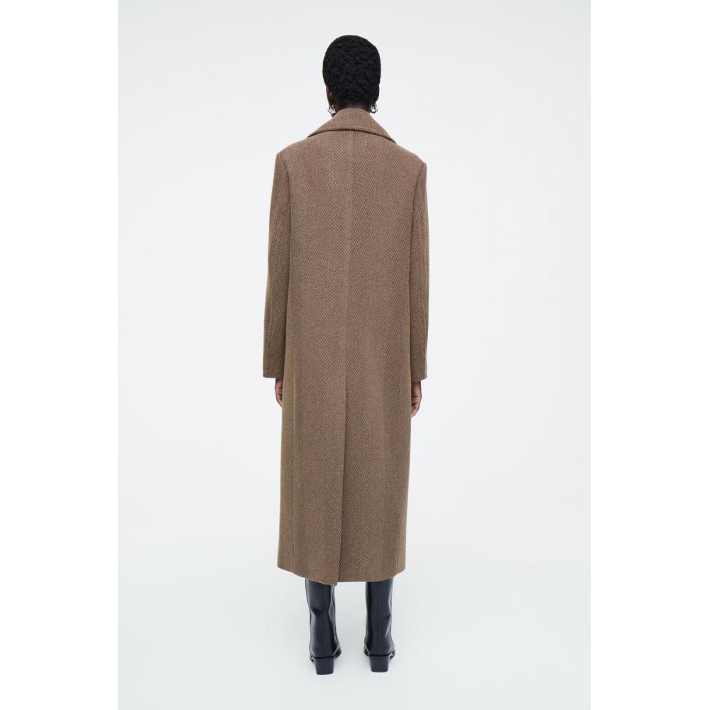 COS Japan Tailored Herringbone Wool Coat