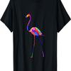 Pop Art Flamingo Hemd Buntes Tier Vogel Liebhaber Vogelbeobachter T-Shirt