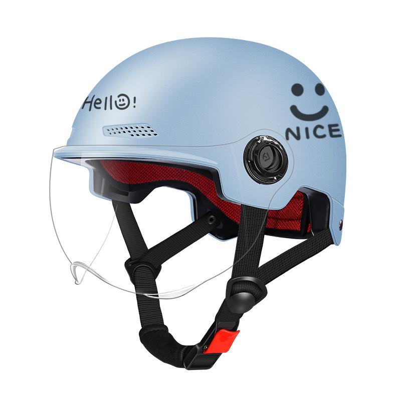 Cycling Helmet, Electric Vehicle Women's New National Standard Summer Sun Protection Motorcycle Men's Safety Helmet Summer Four Seasons Half Helmet