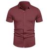 Men's Stretch Shirt Wrinkle Free Dress Shirts Regular Fit Short Sleeve Stretch Business Casual Button Down Shirts