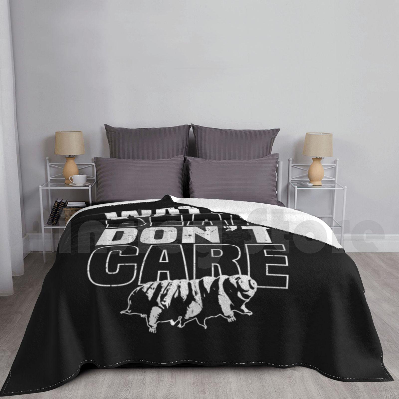 Tardigrade Funny Water Bear Blanket For Sofa Bed Travel Tardigrade Funny Tardigrade Water Bear Size: 75*100cm, Weight: 230 GSM