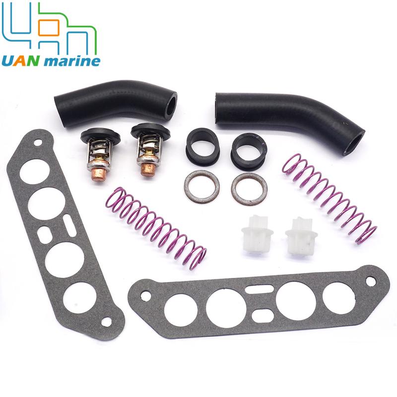 340975 340976 Thermostat Kit for Johnson Evinrude 65 80 85 88 90 100 112 115 140 HP V4 18-3673