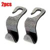 2Pcs Car Seat Back Hook Bling Diamond Hanger Backseat Auto Back Universal Headrest  Storage Holder Car Interior Accessories