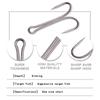 50-Pack Double Frog Hooks with Barbs - Anti-Snag Chicken Claw Artificial Bait for Fishing