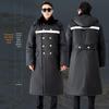 Men's Waterproof Military Winter Coat with Velvet Lining - Thick, Insulated, and Warm Long Cotton Jacket for Cold Protection