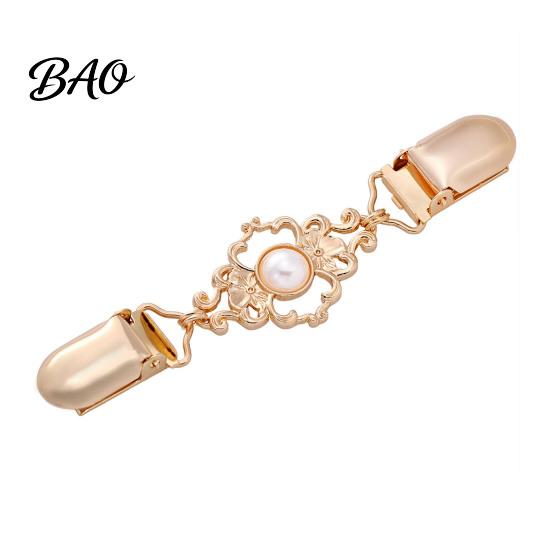 Sweater Cincher Clip Vintage Faux Pearl Clip, Hold Cardigan Together, Cardigans Clips for Dress Shawl Cloak, Decorative Clothing Accessories