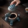 Dragon Turtle Incense Burner Large Ceramic Coil Holder Antique Glaze Home Decor Zen Meditation Aromatherapy