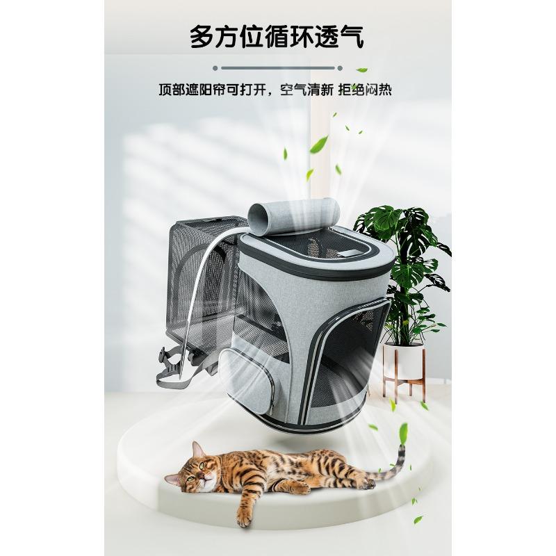 Cat Bag Out Portable Pet Bag Large Capacity Pet Space Capsule Cat Dog Case Double Shoulder Out Bag