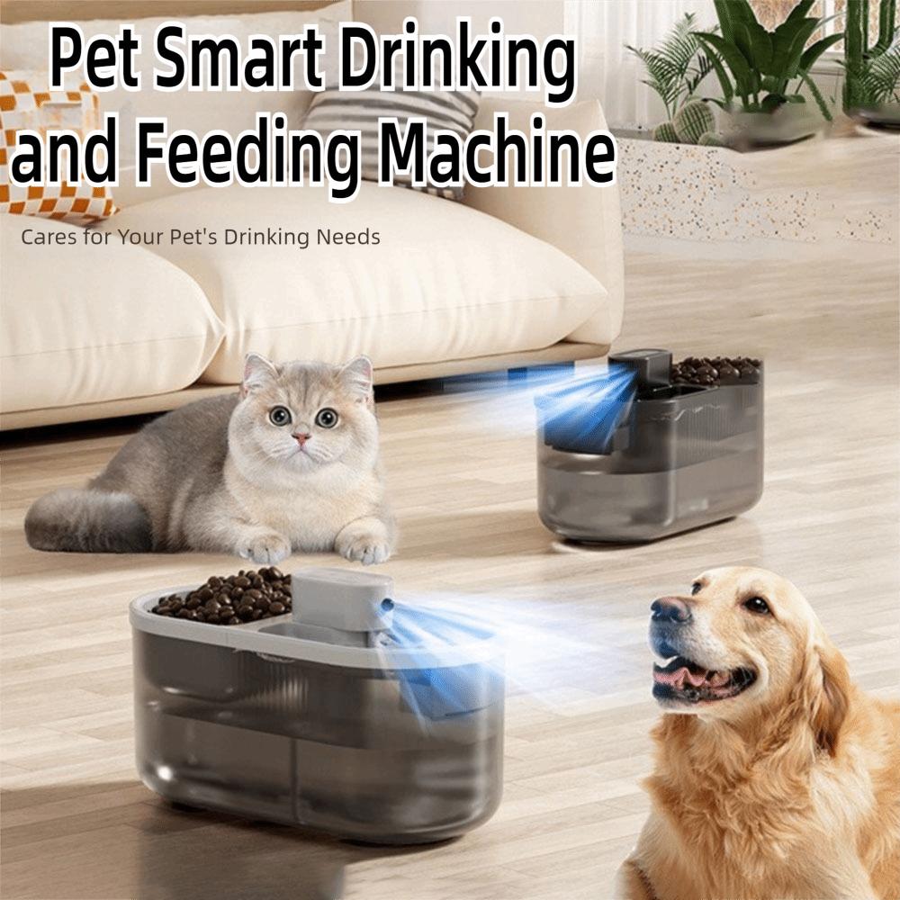 Circulation Filtration Pet Automatic Feeder 2in1 Cat Water Dispenser  Pet Supplies