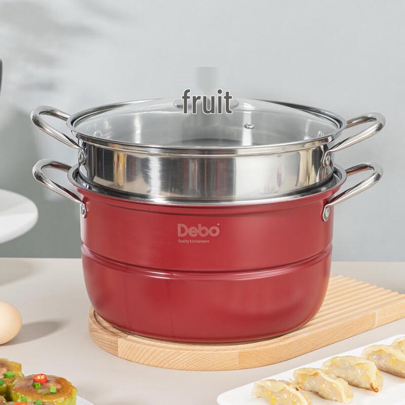 DeBo Bolton 28cm 2-Layer Stainless Steel Steamer Pot