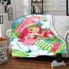 1Pc Strawberry Party Invitation Blanket For Couch Bed Plush Cozy Fuzzy Blanket Super Soft Warm Blankets For Fall And Winter 0918254