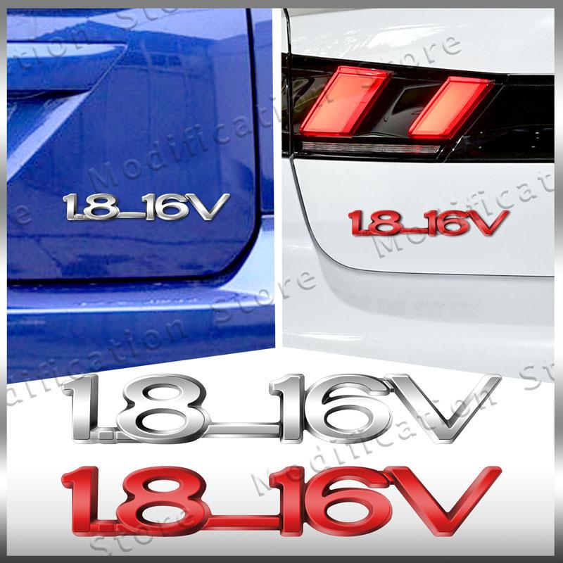 3D Chrom Metall 1.8-16V Emblem Heckklappe Heckklappe Abzeichen Aufkleber Dekor Für Opel ZAFIRA ASTRA-1.6 Optima Corsa Vectra Insignia
