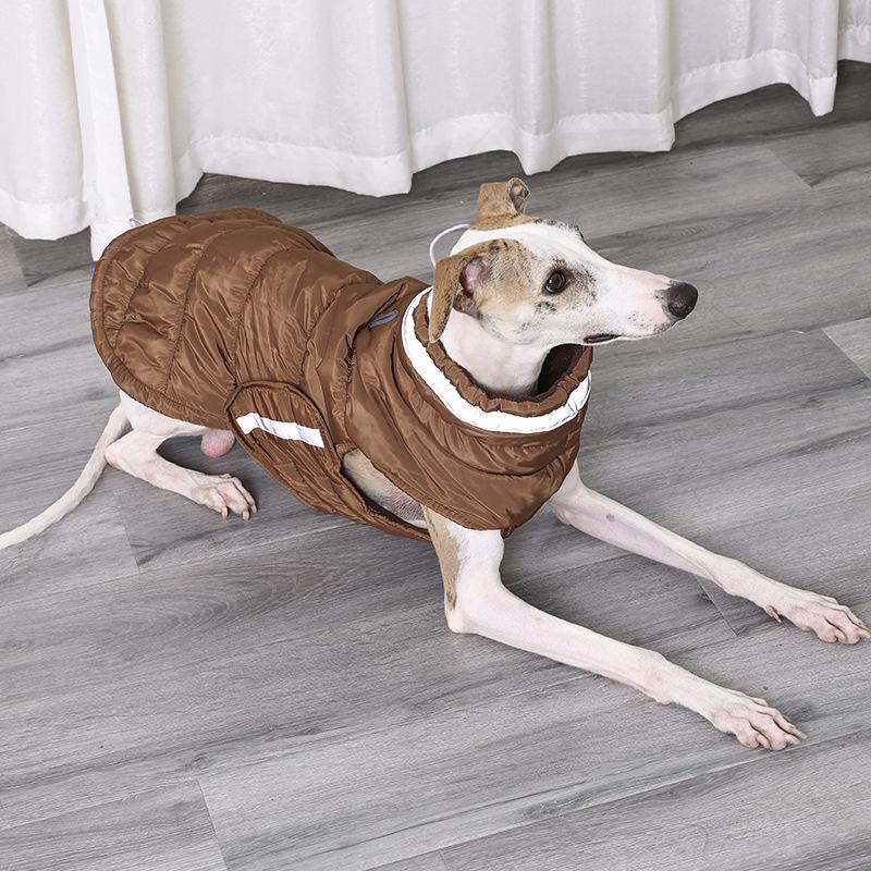 Psí oblečení Zimní oblečení Zimní zateplené Zimní Zlatá srst Hedvábně teplé Velcí a malí psi a kočky Zahraniční oblečení pro mazlíčky