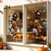 Indoor Outdoor Decorative Clings Halloween Window Clings, PVC Waterproof Static Decals, Removable Festive Wall Stickers