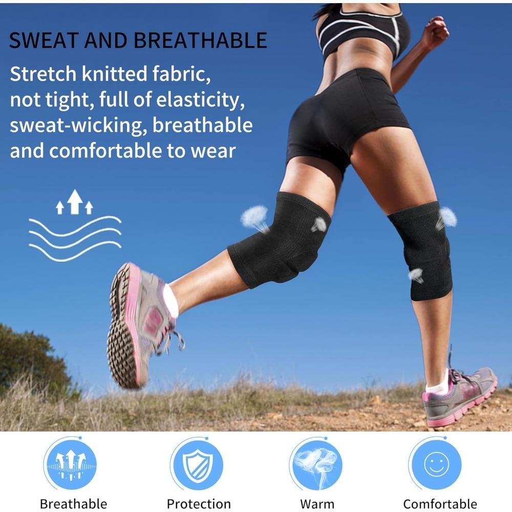 Volleyball Knee Pad  Non-Slip Thickening Anti-Collision Sports Knee Pad Elastic Breathable Knee Brace Ideal Dancing Football Hiking Basketball