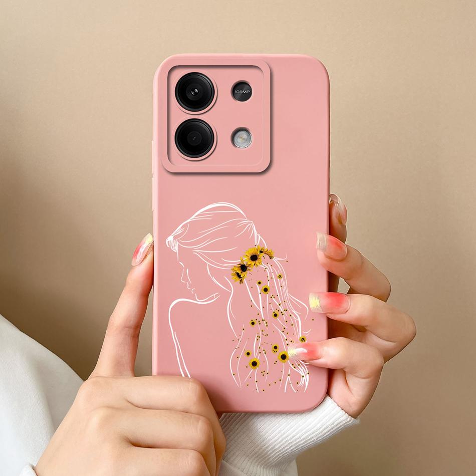 For Xiaomi Redmi Note 13 Pro Phone Case Bear Liquid Silicone Full Protection Anti Drop Cover For Redmi Note13 13Pro 4G 5G Capa