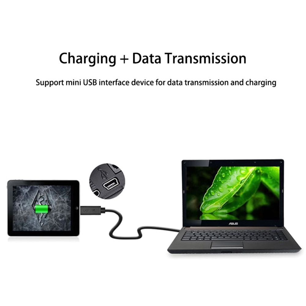EPS Sync Use Charging Mini MP3 MP4 Black Male 2.0 A To 5 Pin B Adapter USB Cord