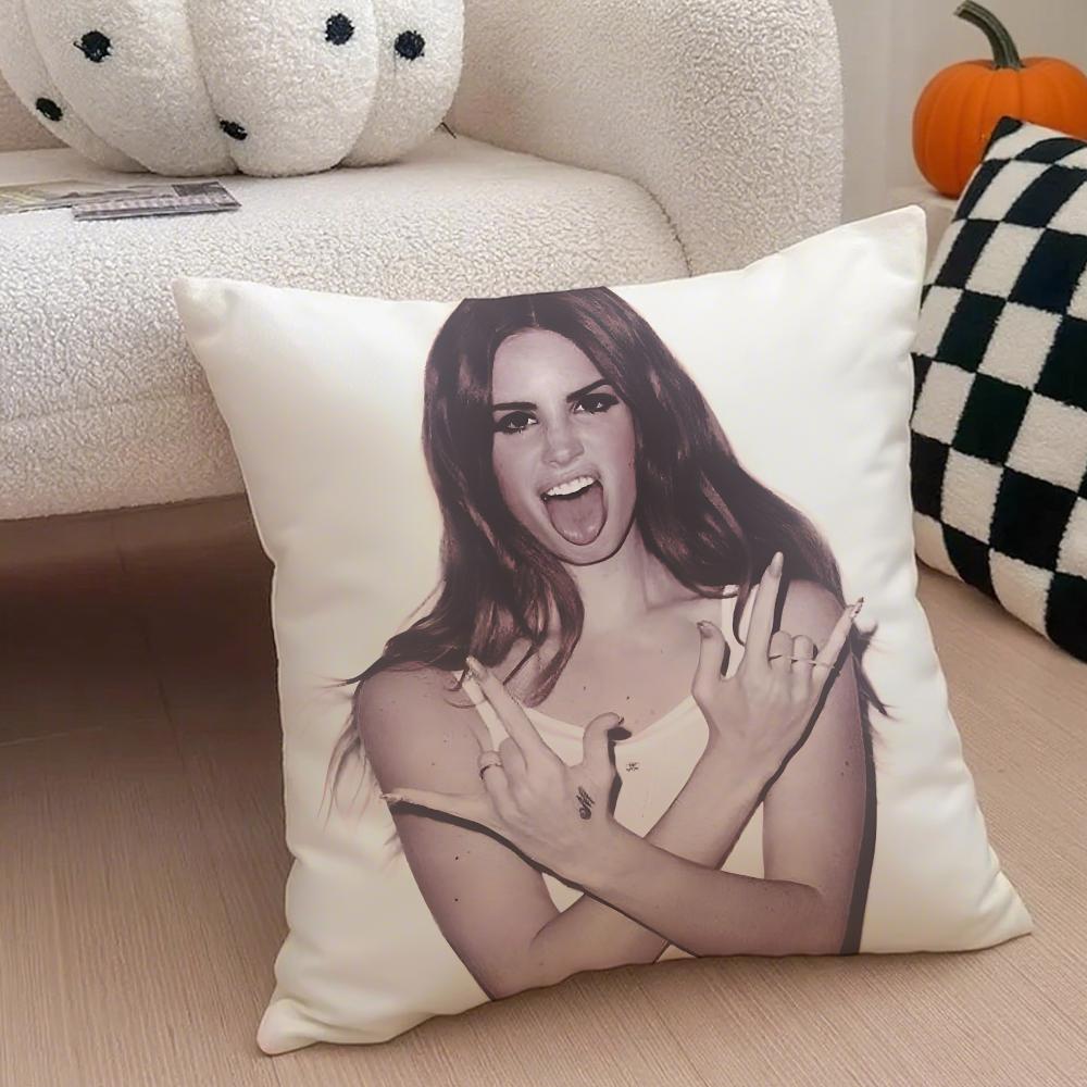 LLana Del Rey Cushion Cover Linen Pillow Case Soft Breathable Protective Couch Room Decoration