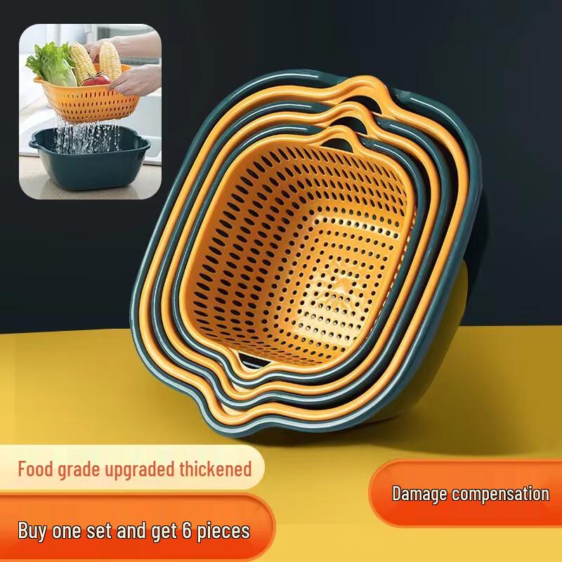 

Multi-functional Double-Layer Drain Basket