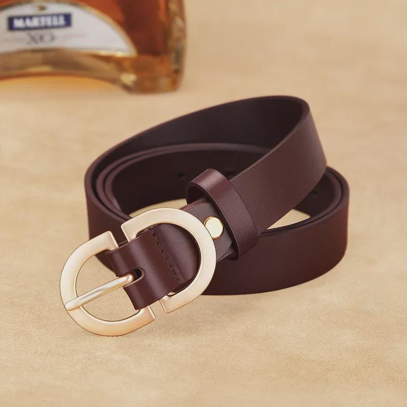 King Paul Damengürtel aus zweilagigem Rindsleder mit Dornschließe