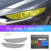 For MAZDA 3 Car Exterior Front Light Transparent Protective Sticker Golden Armored Film CAR Headlight Black Anti-Scratch Films