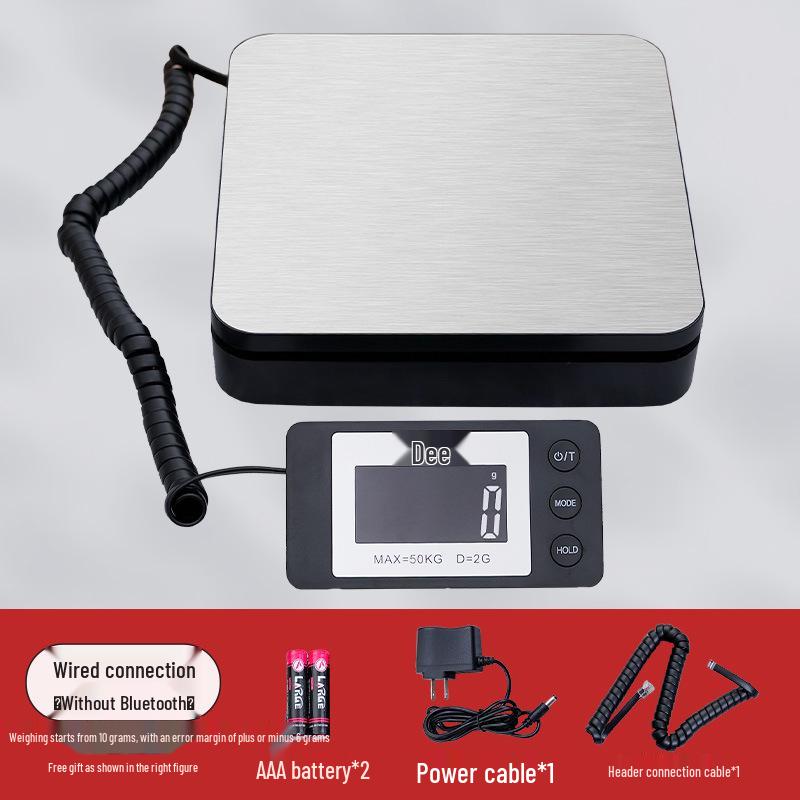 Portable Wireless Detachable Electronic Weighing Scale, 50kg Capacity, Accurate Gram Precision