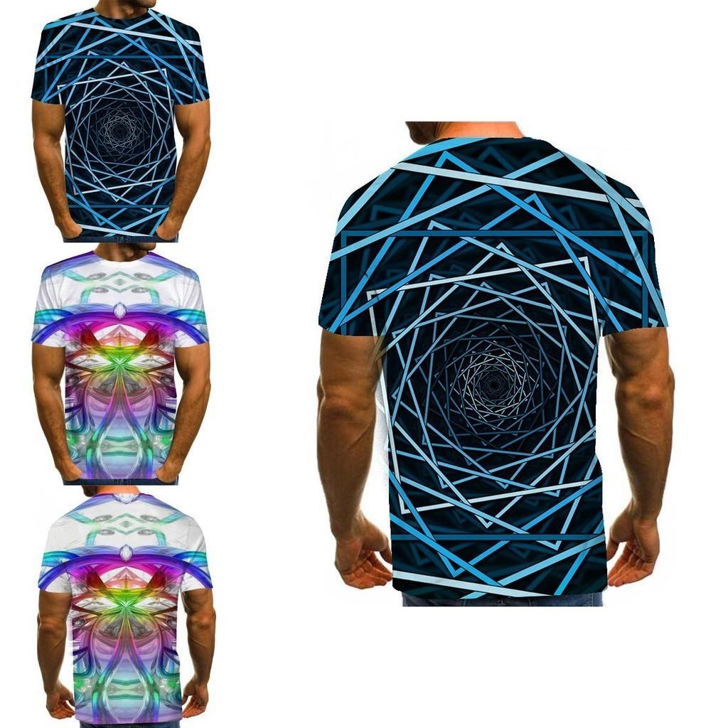 Vibrant Funny Hypnosis 3d T-shirt For Men And Women With Soft Casual Short Sleeves