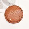 Round Oval Bottom Pu Leather Bag Base With Holes For Diy Home Decoration Handmade Knitted Bag Crochet Bag Bottom Accessories