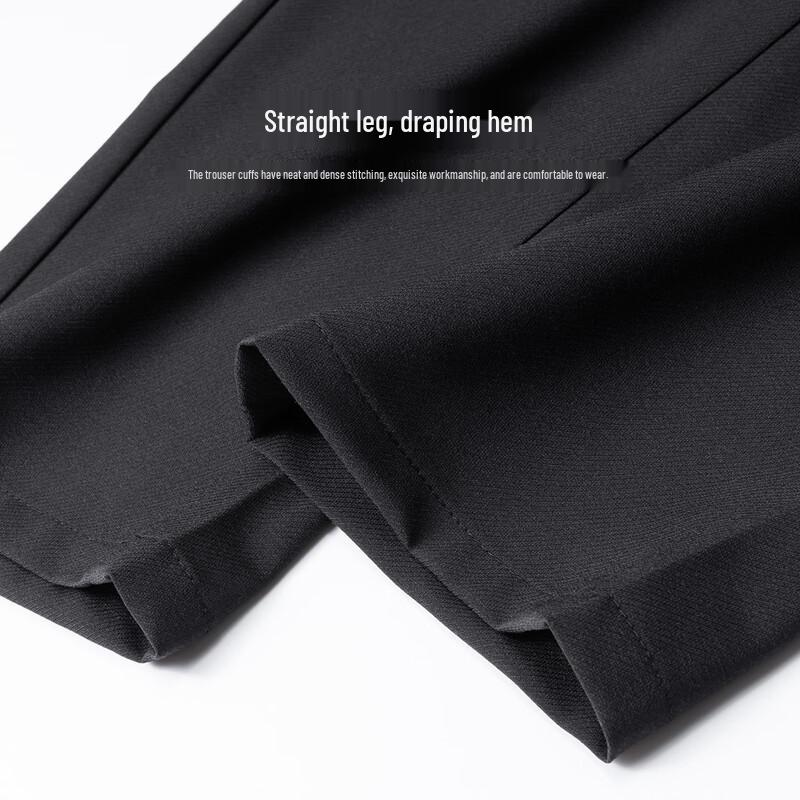 Shanshan Men's Tencel Linen Straight Fit Casual Pants