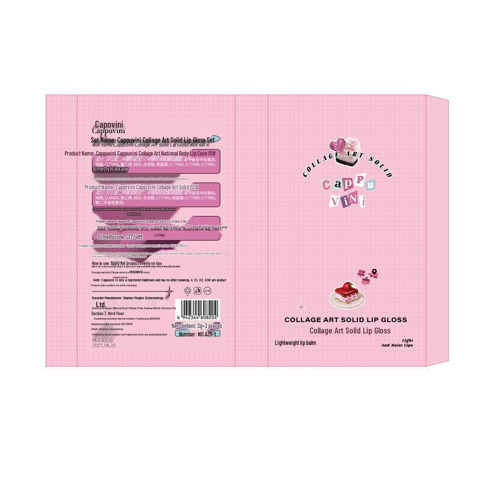 CAPPUVINI Watermelon Press-On Lip Gloss Set: Plump, Mirror-Finish, Moisturizing Lipstick