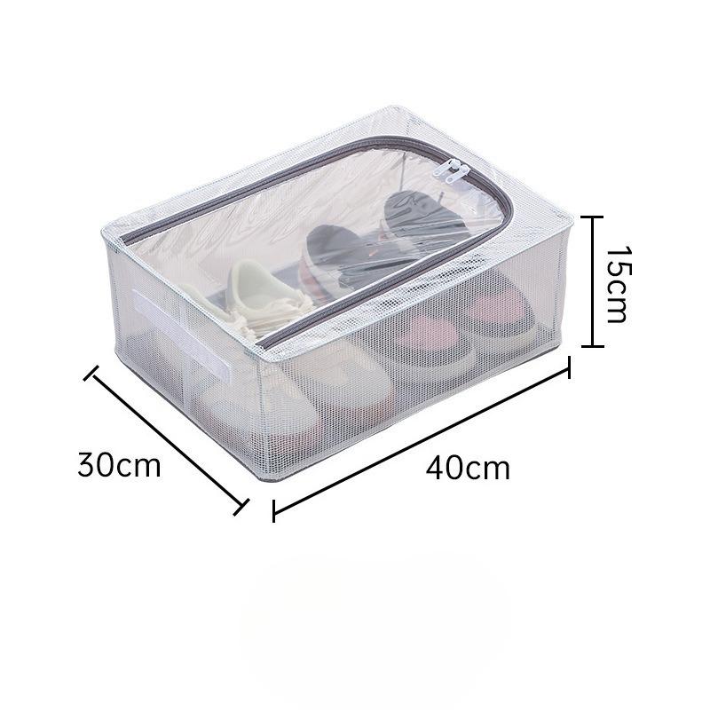 Коробка для хранения обуви Прозрачная коробка для хранения обуви и сапог Без установки стального каркаса Складное хранение под кроватью Пыленепроницаемая коробка для обуви Single door - medium 960₽