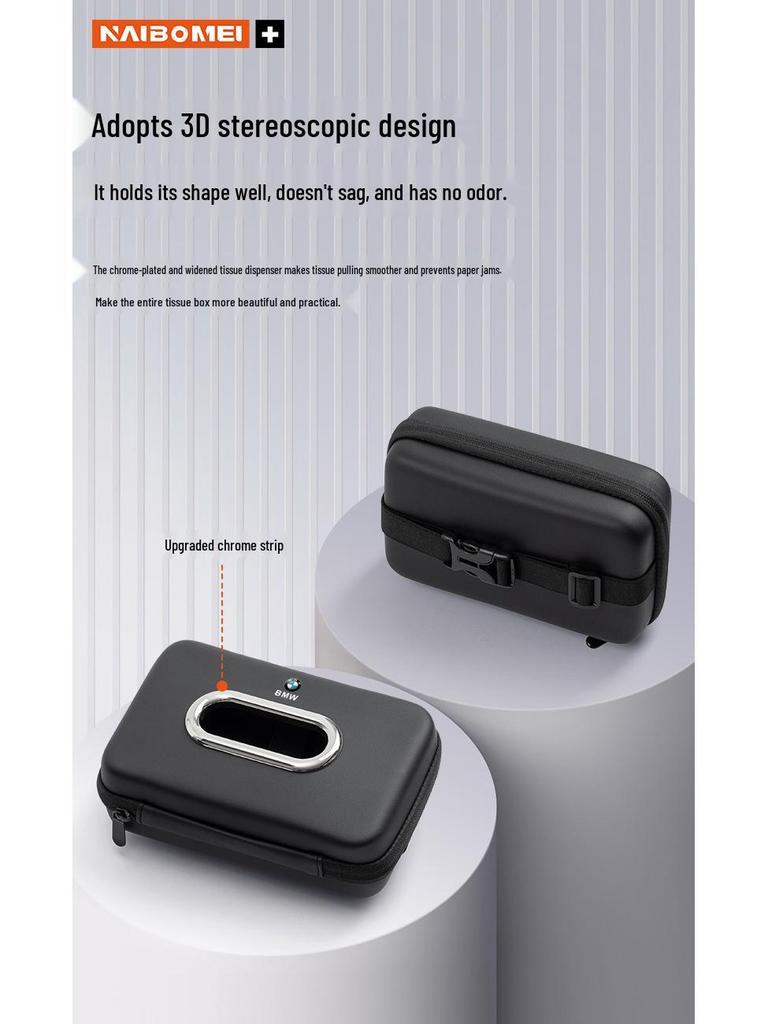 Compatible Tissue Box for Wuling Cars: Hongguang, Rongguang, Kaijie, Xingchen, Xingchi, and Bingo. Easily hangs on armrests.