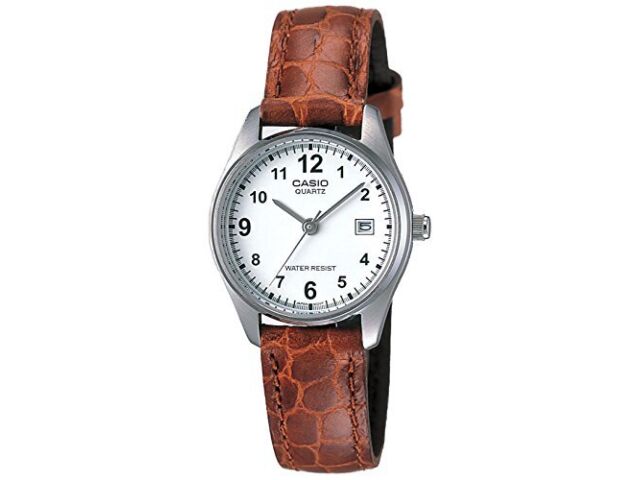 

Casio Watch Standard LTP-1175E-7BJF Brown Leather Band blister pack Water Resist