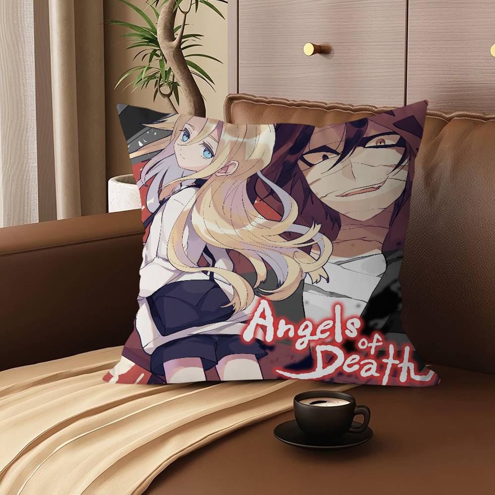 Cartoon Animation A-Angels Of D-Death Pillow Cushion Cover Pillowcase Living Room Sofa Home Decor Customized
