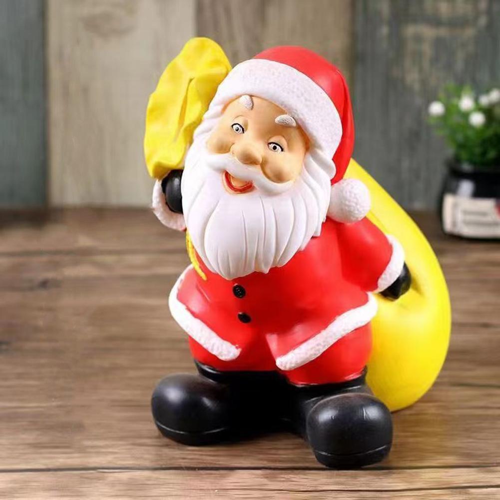 For Holiday Resin Figurines Including Santa Snowman Reindeer and Tree for Seasonal Home Display and Decoration