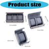 Compact Travel Friendly Watch Box Featuring Protective Flocking Compartments Waterproof Watch Organizers Leather Texture