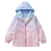 Korean Fashion Jacket Girls Teenager Casual Gradient Hooded Coat Boys Blazer Spring Autumn Windproof Sweet Coats Windbreaker