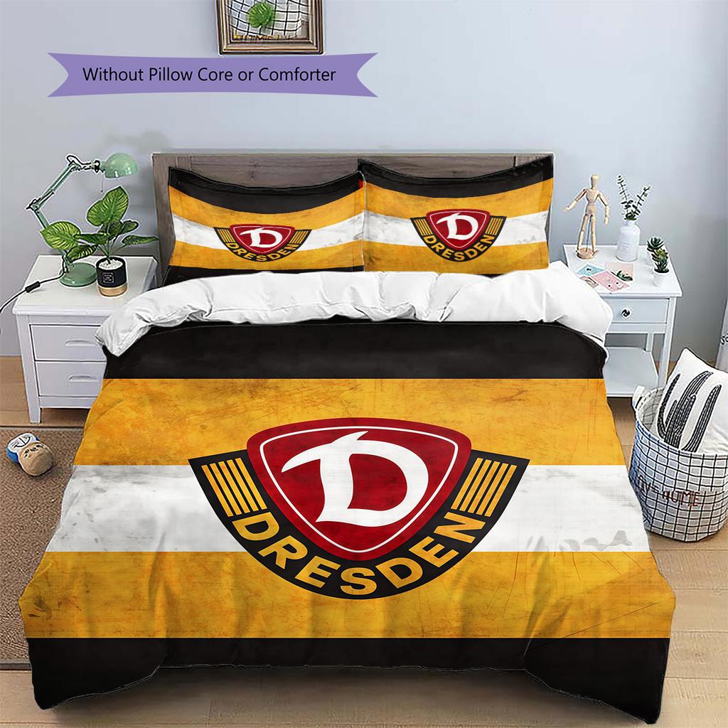 Dynamo Dresden Pattern Bedding Quilt Set Home Decoration Gift (1 * Duvet Cover + 2 * Pillowcase Without Core)