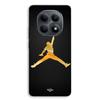 Phone Case - MANIACASE - Xiaomi Redmi Note 15 5G - Silicone TPU - Jordan 23 Nike Logo - Gold