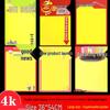 Autocollants Affiche POP vierges double face 36x54CM - Étiquettes de prix dessinées à la main pour supermarchés
