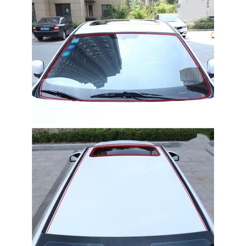 EPDM Rubber Sunroof Cover Seal Trim Adhesive Rubber Trim Flexible Strips for Car Windshield & Tailgate Weather Stripping