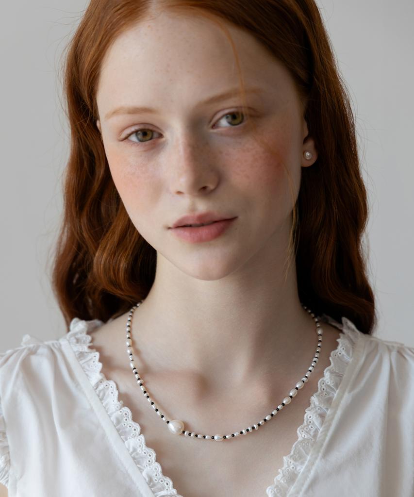 Tatiana Polka Dot Freshwater Pearl Necklace Nz2485