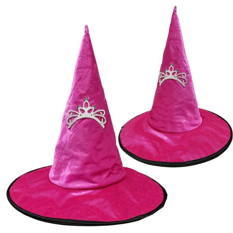 1Pc Halloween Wizard Hat Funny Witch Hat Witch Caps Wizard Costume Accessories for Carnivals Masquerade Party Cosplay