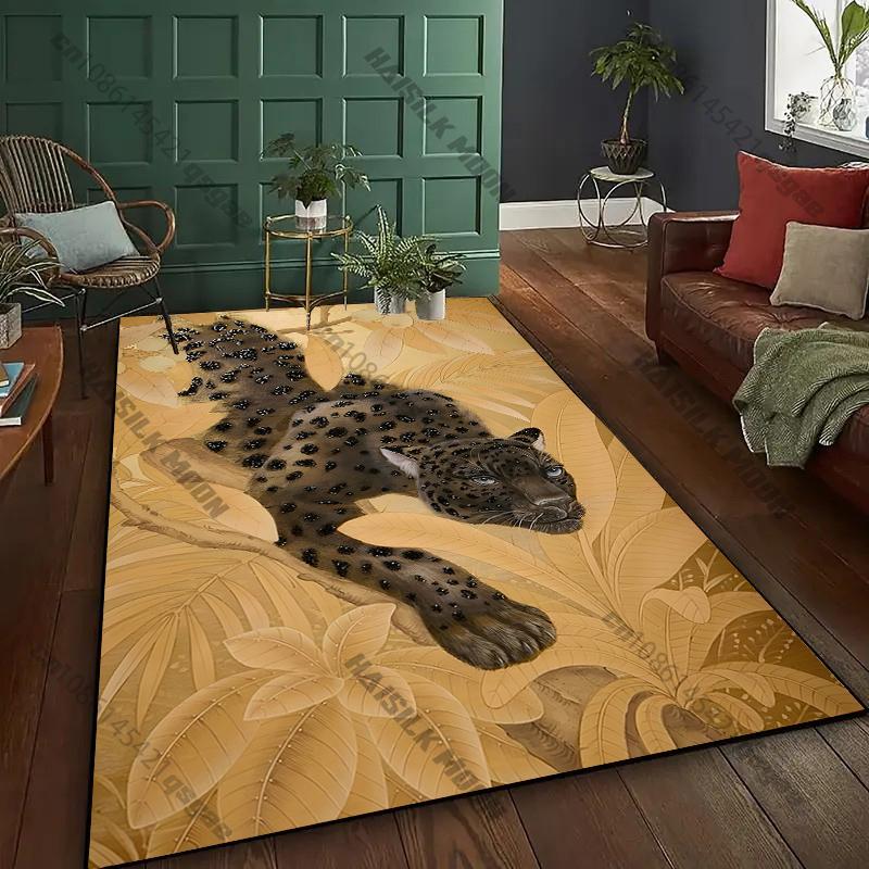 1PC Tiger Print Carpet Living Rooms Bedrooms, Sofas, Modern Large Area Decorative Rug Gifts for Family and Friends Fast Shipping