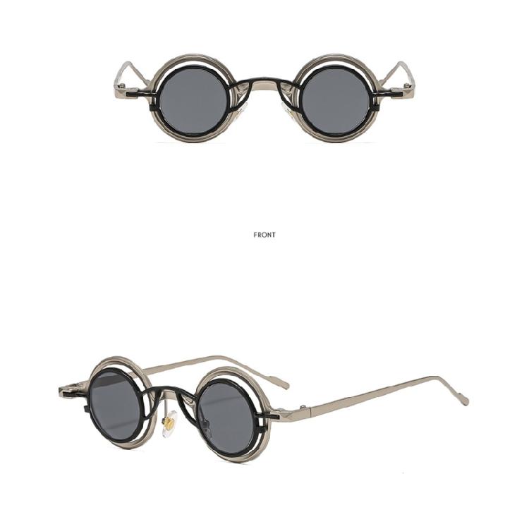 Durability Round Metal Sunglasses with Scratch Resistant Lenses Baby Sunglasses Accessories for Day Wear