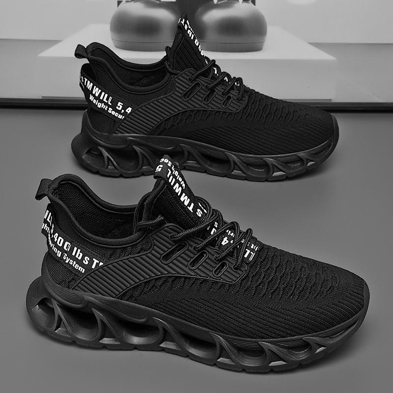 Cheap 22 new pure black spring breathable shoes mesh sports labor insurance shoes 39